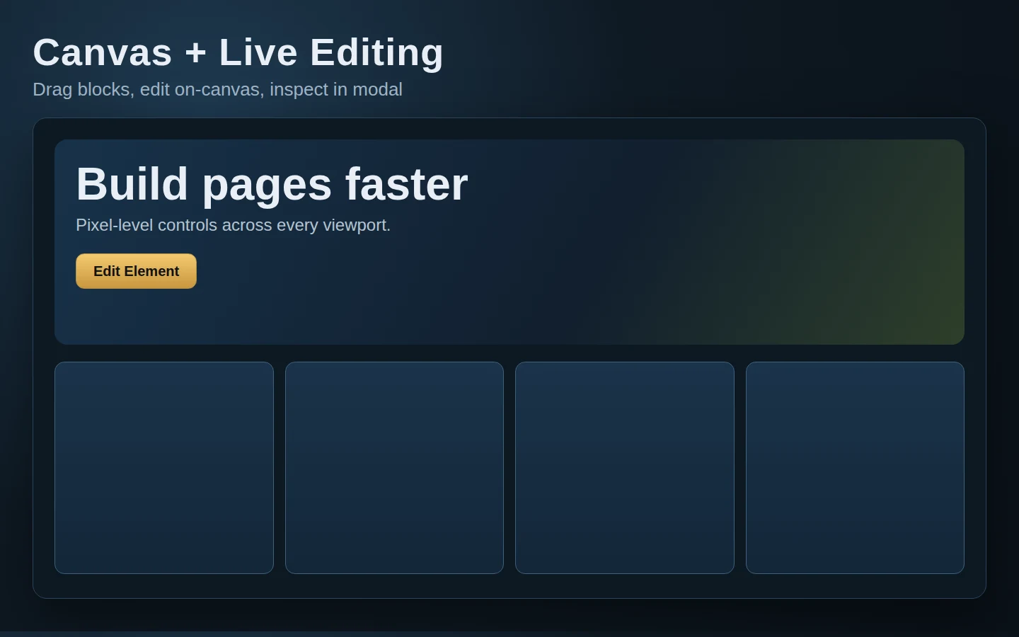 Help4 canvas and settings modal