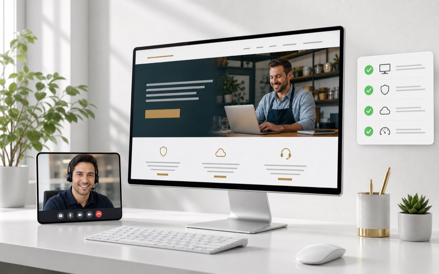 Small business WordPress website with Help4 support and hosting health checks